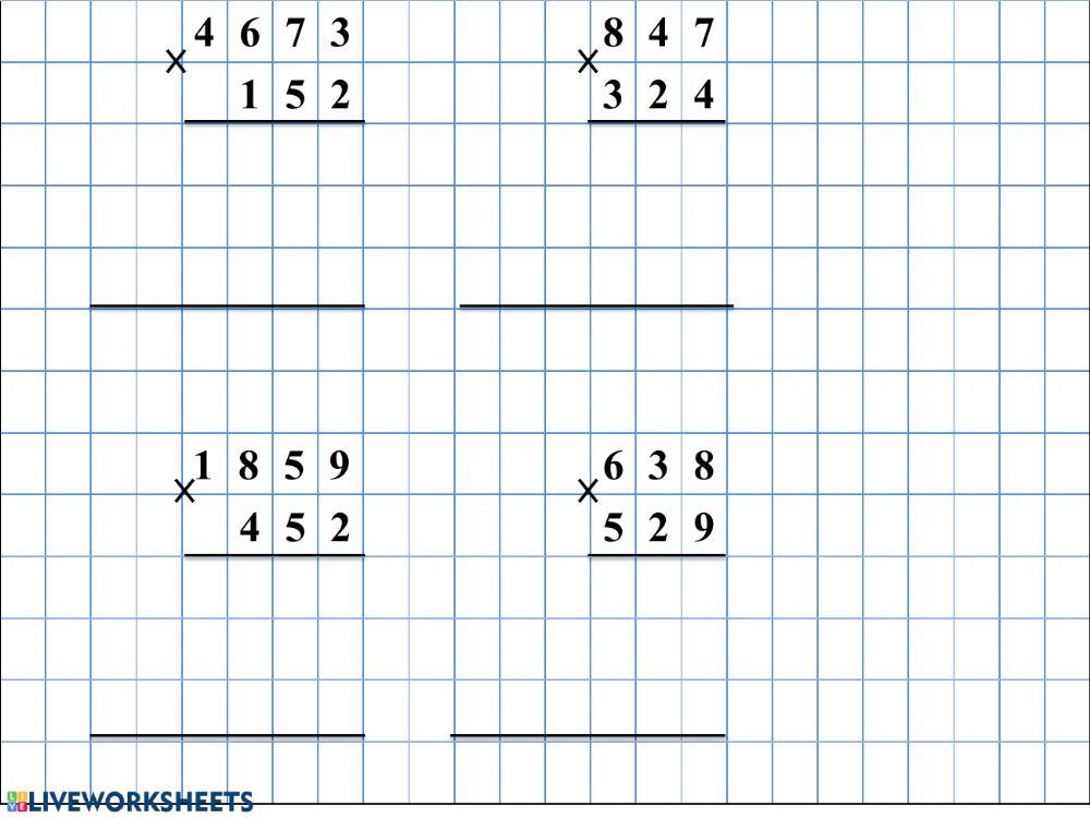 Множення багатоцифровиз чисел на трицифрові