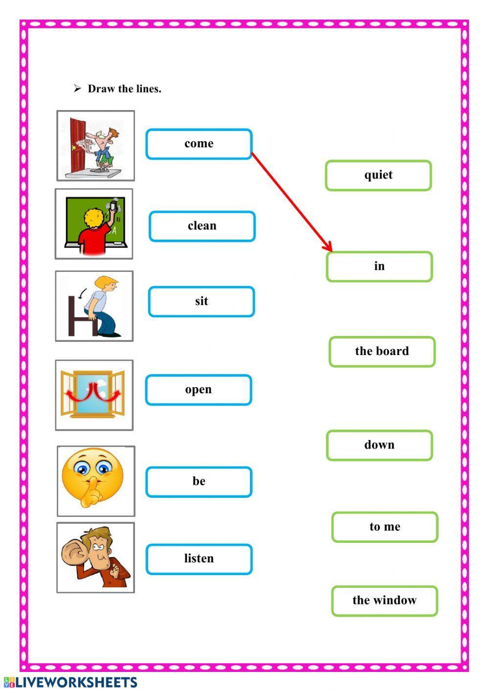 Classroom Rules worksheet | Live Worksheets Classroom Rules worksheet | Live Worksheets