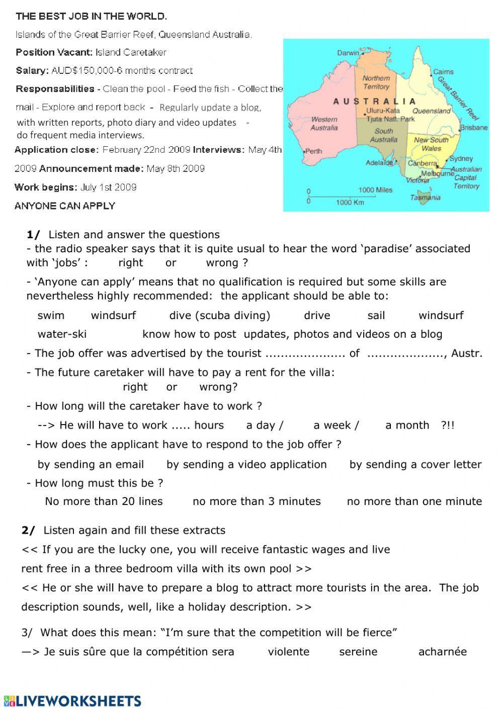 best job in the world ex2