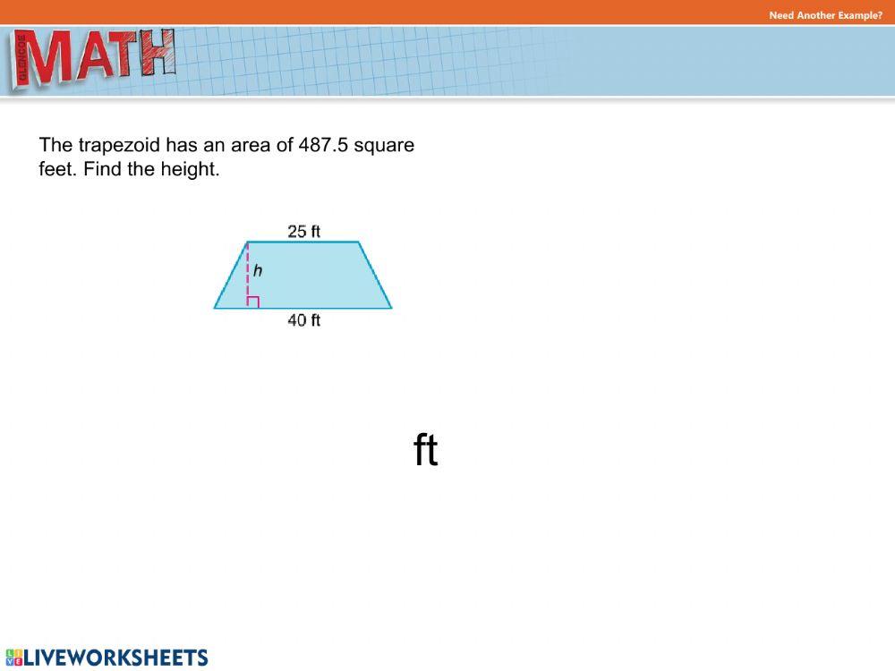 Area of a Triangle and a Trapezoid