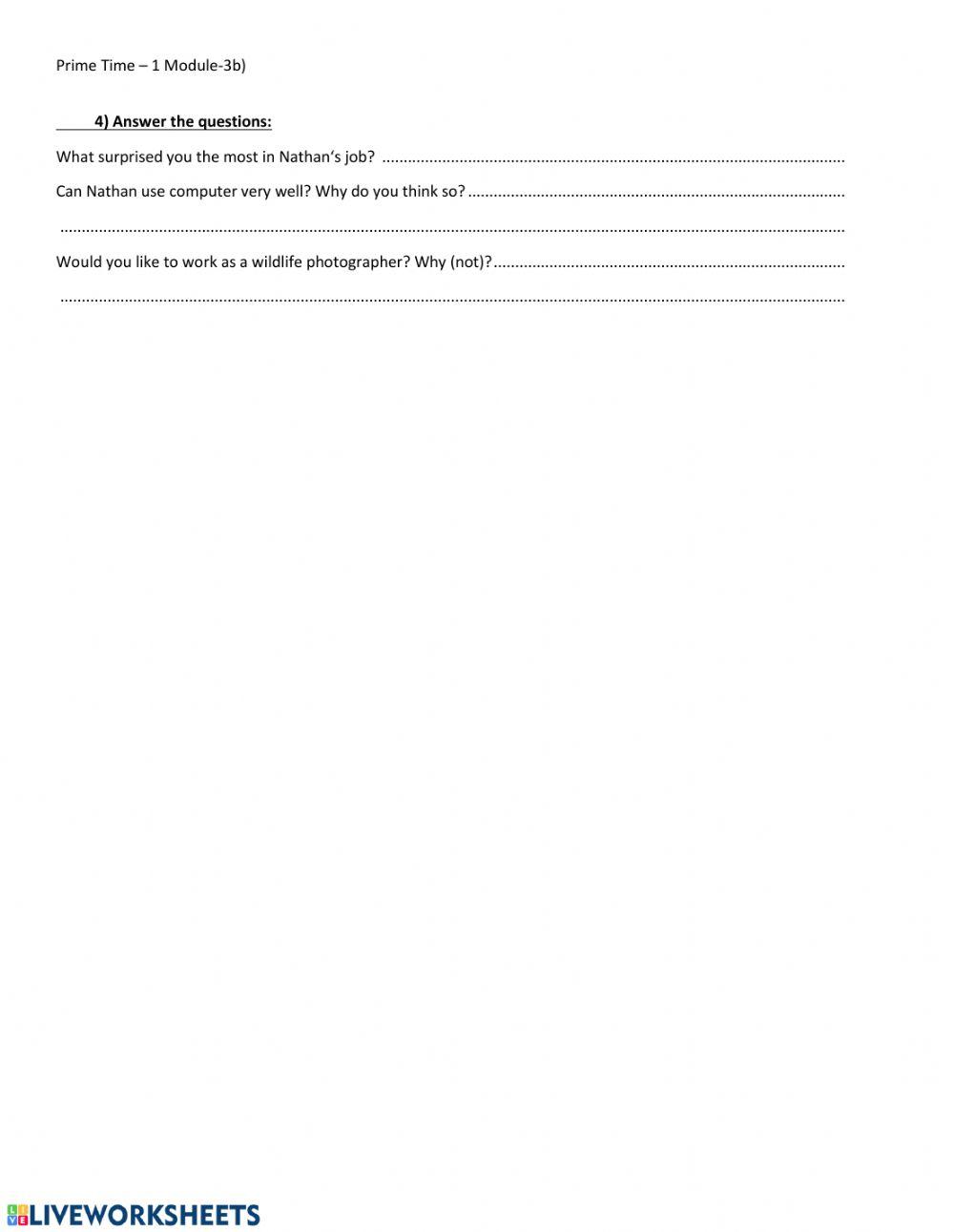 Prime Time-1 Module-3b