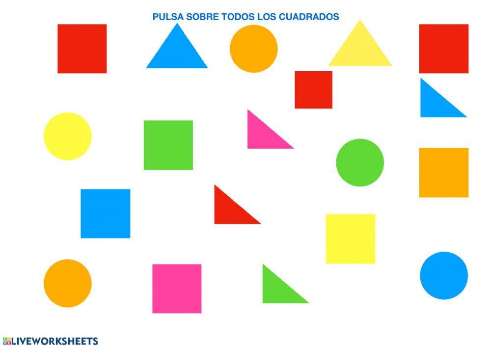 Pulsar sobre cuadrados