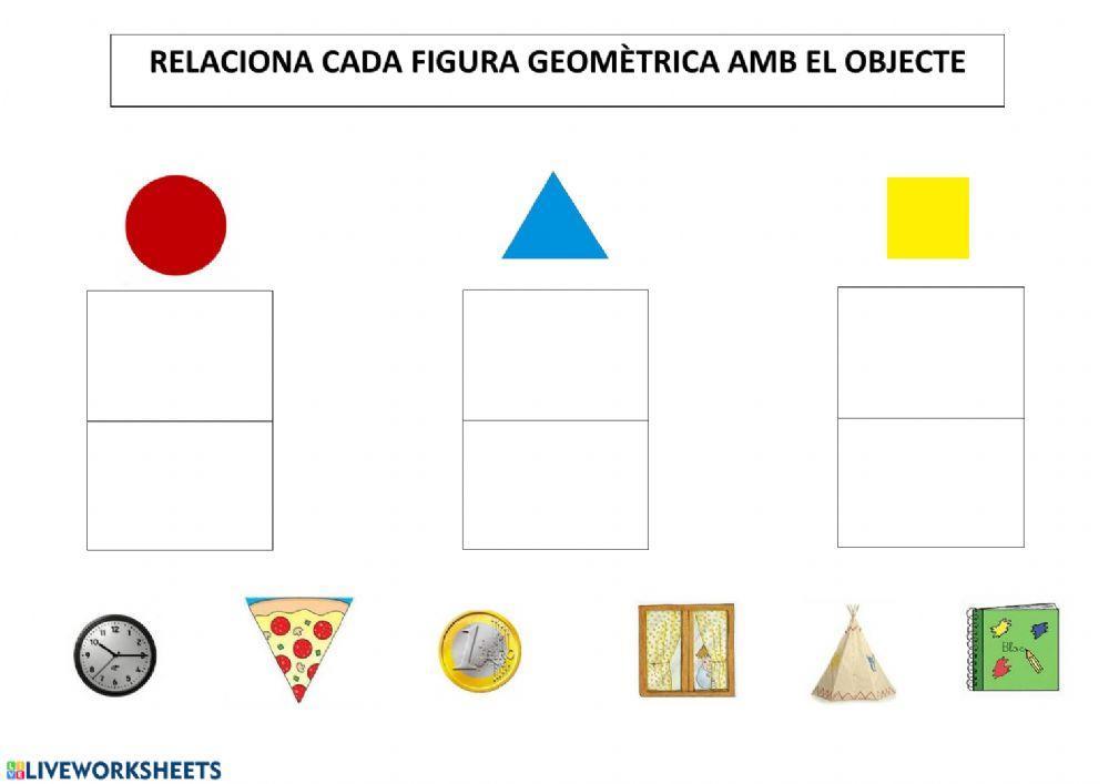 Relacionar figures geomètriques amb els objectes