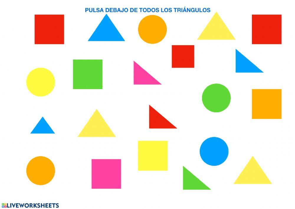 Pulsar sobre triángulos