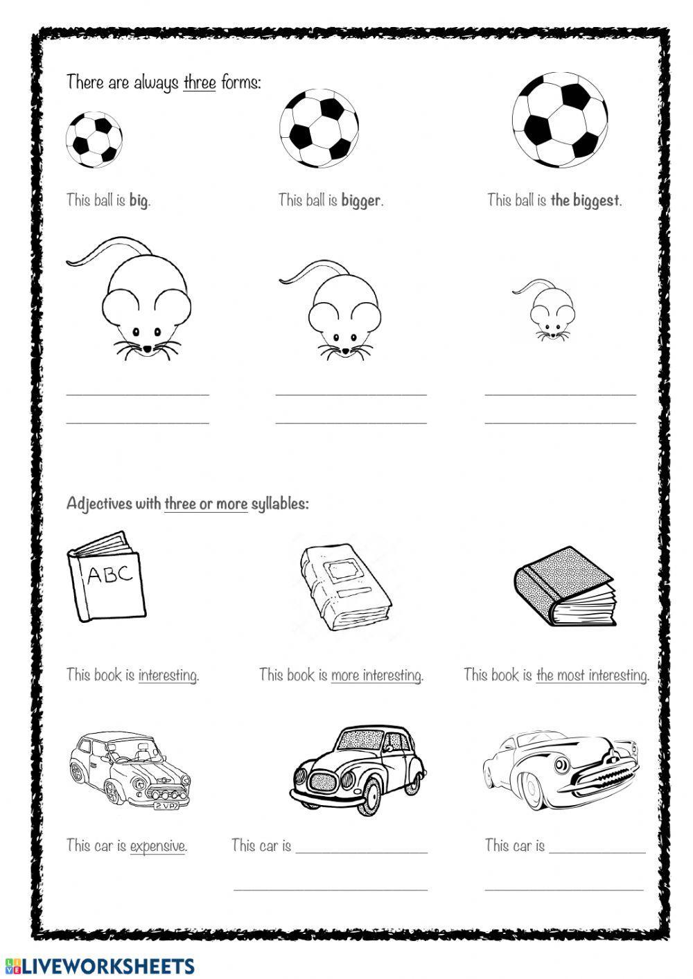 Comparison of adjectives