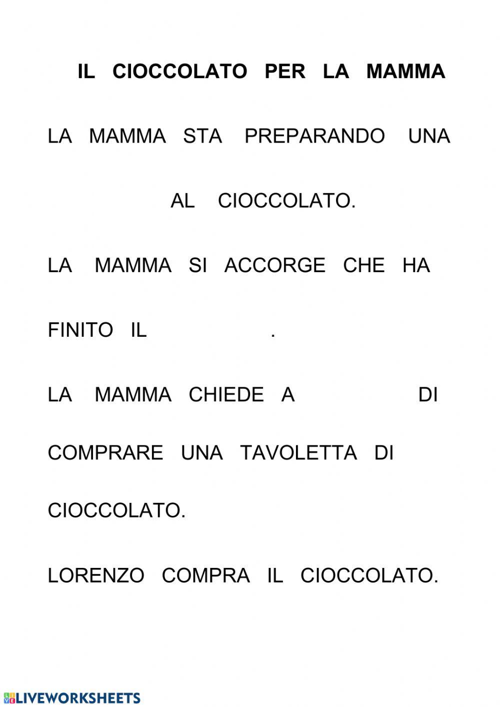 IL  CIOCCOLATA   PER  LA   MAMMA