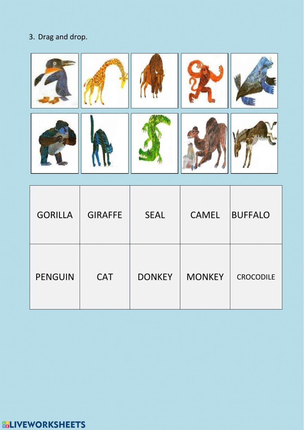 Pre Reading Worksheet From Head to Toe.