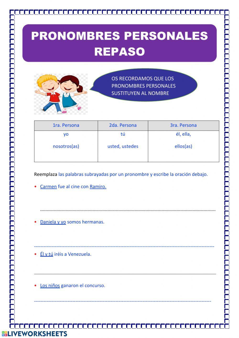 Pronombres Personales