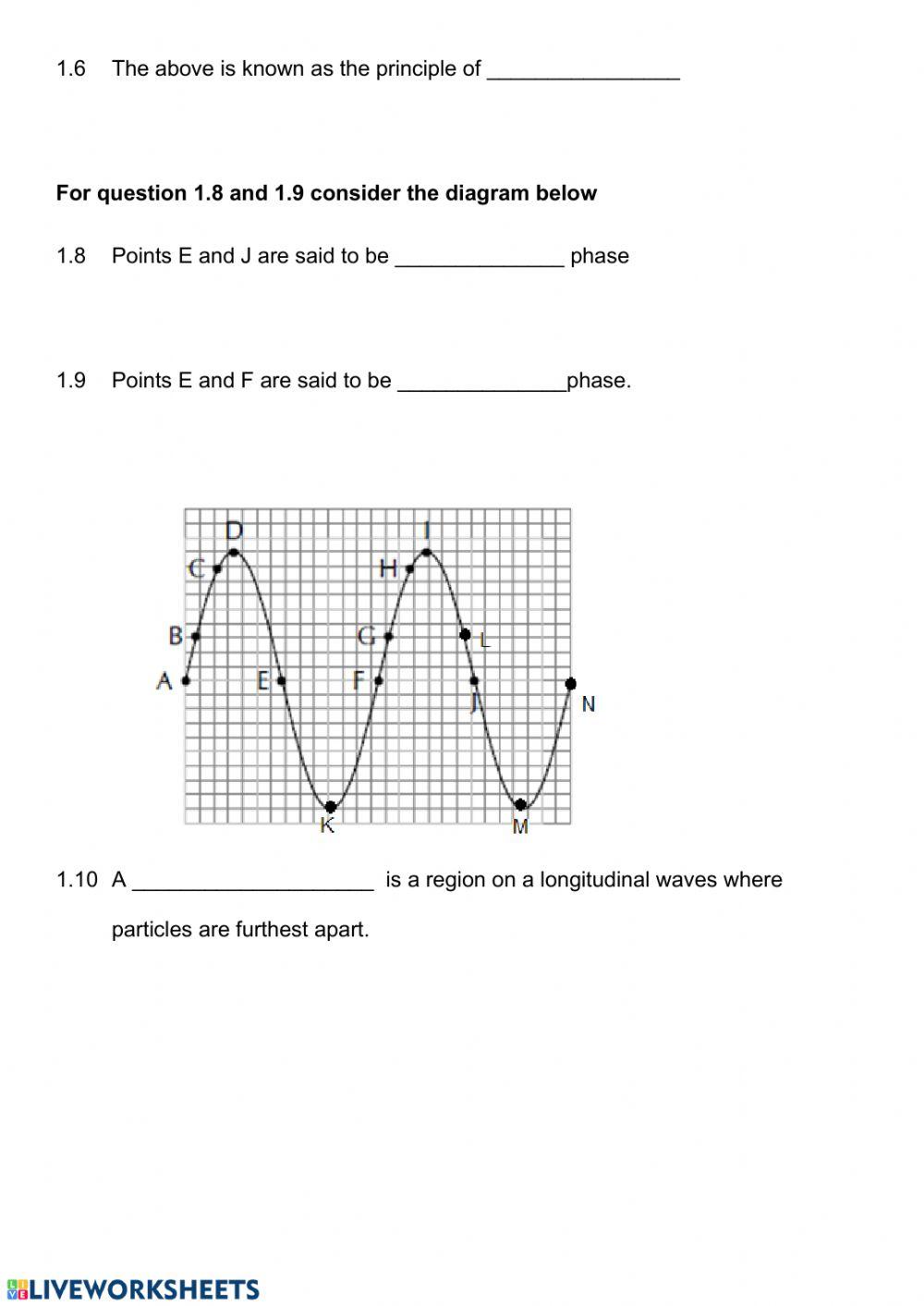 Transverse and longitudinal waves test