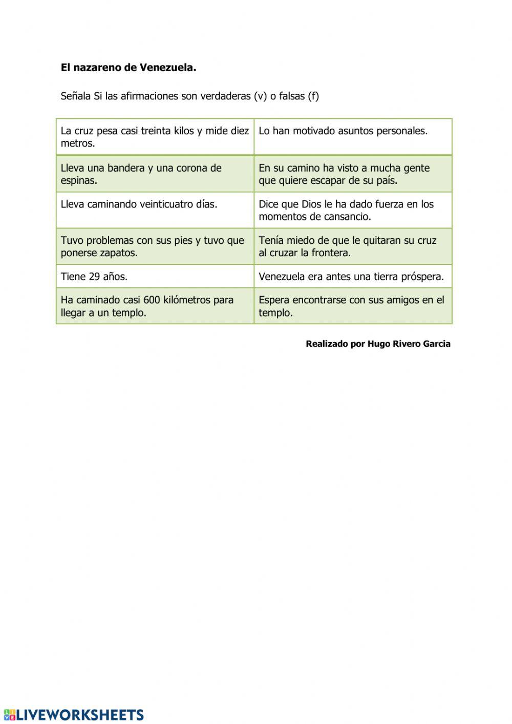 El nazareno de Venezuela