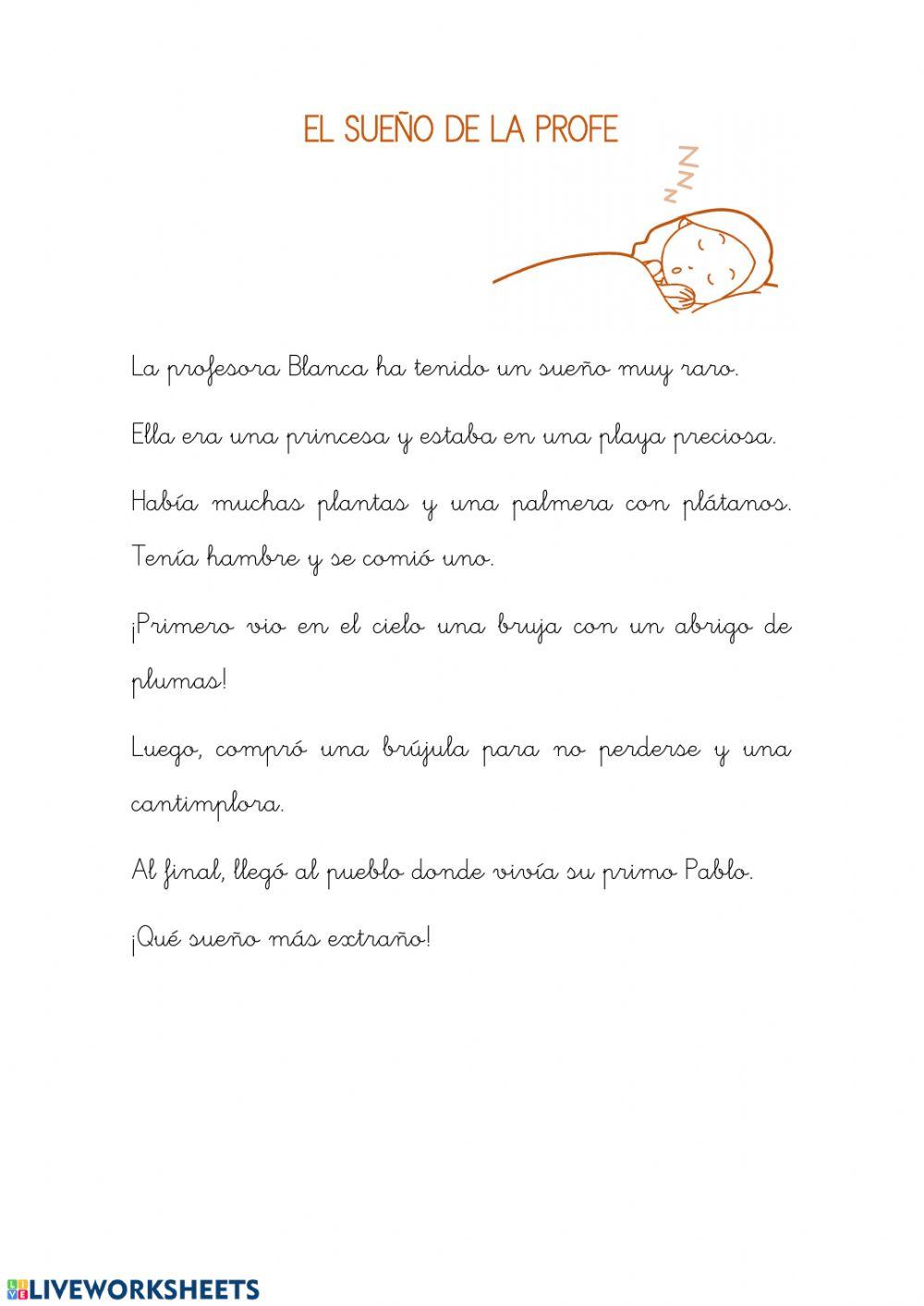 El sueño de la profe