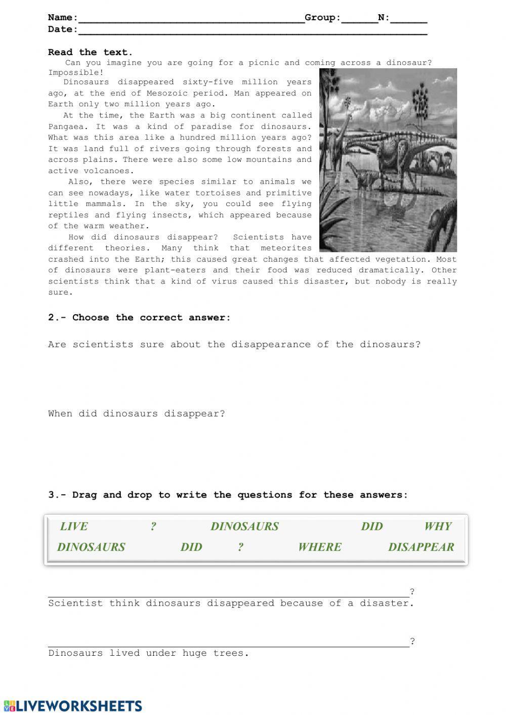 Reading comprehension