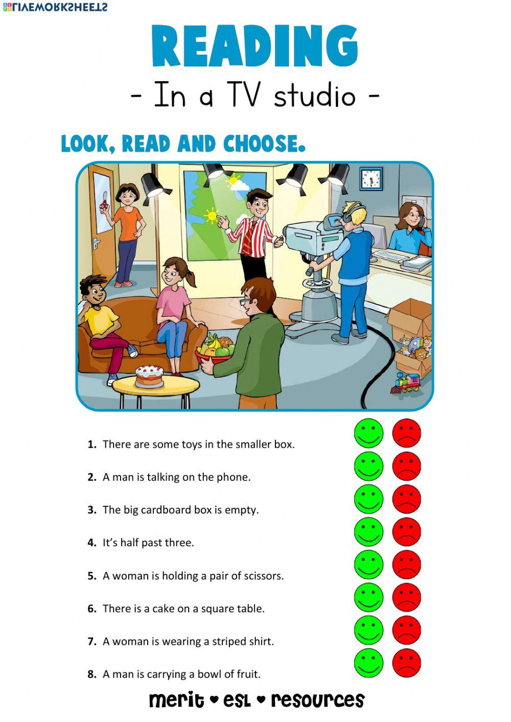 Reading - In a TV Studio