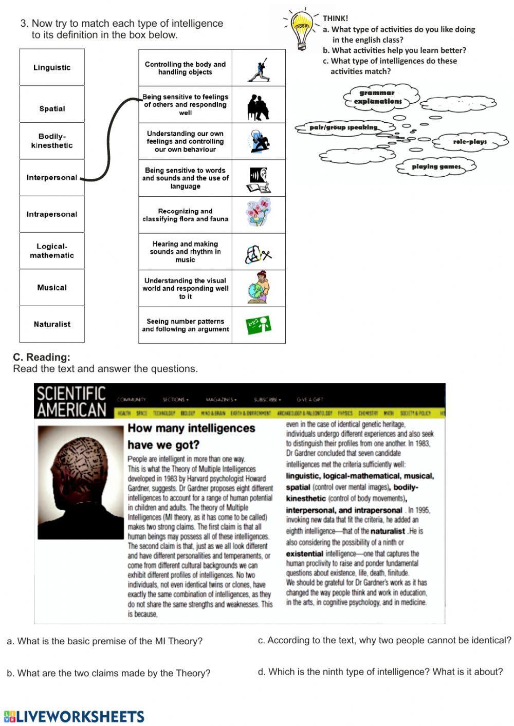 Multiple Intelligences