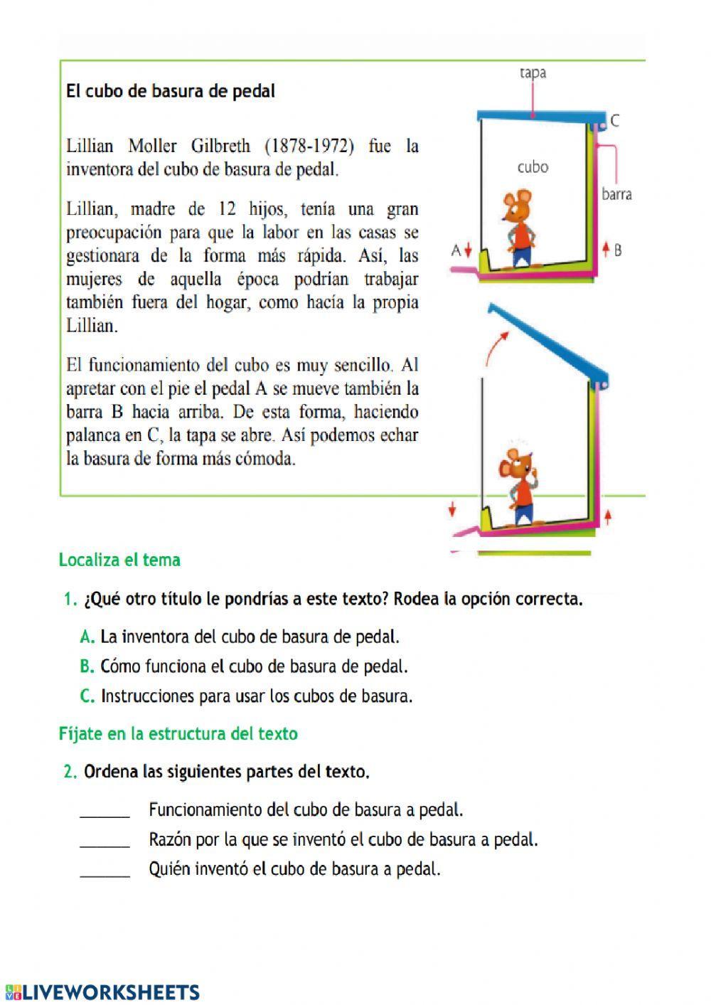 Quien inventó el cubo de basura.