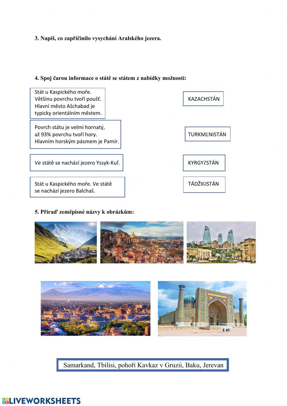 Střední Asie, Zakavkazsko