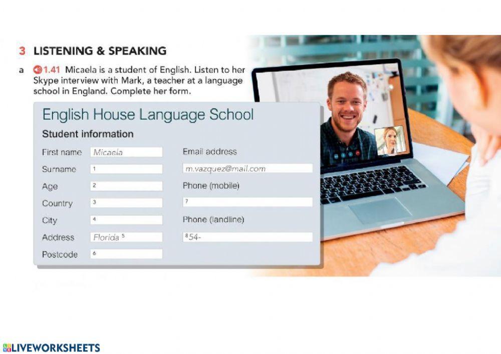 Listening personal information