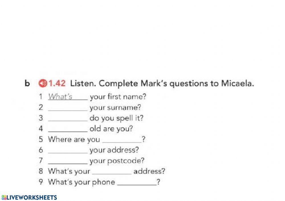 Listening personal information