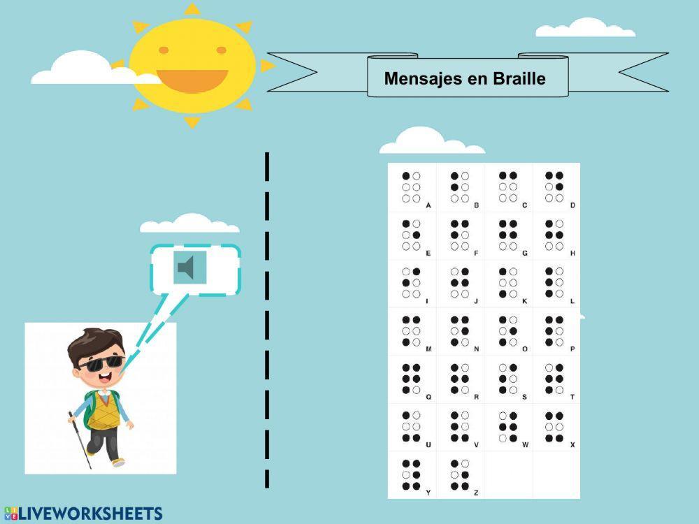 Mensajes braille