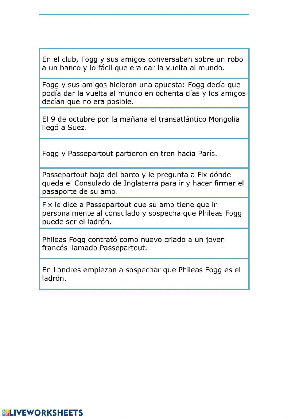 La vuelta al mundo capítulos 1 al 5 adecuada