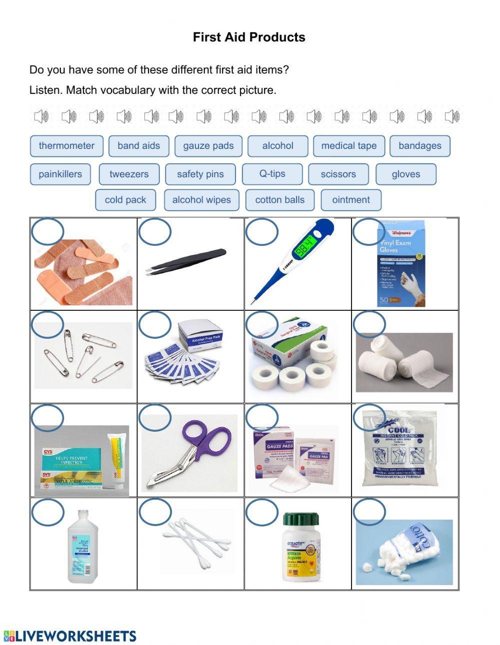 First Aid Items