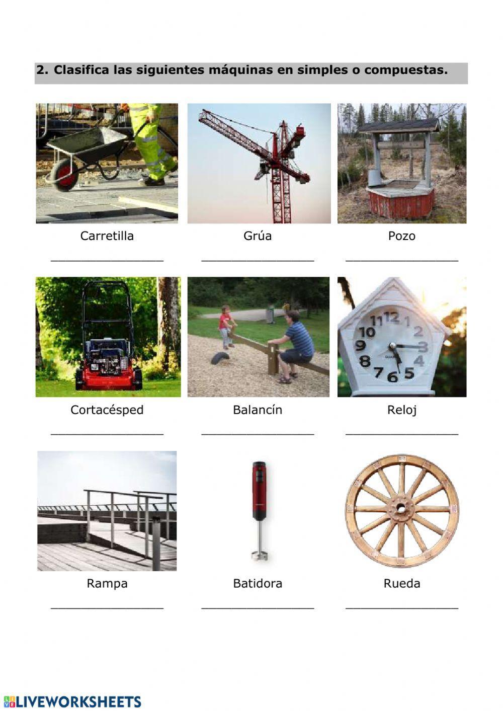 Máquinas simples y compuestas