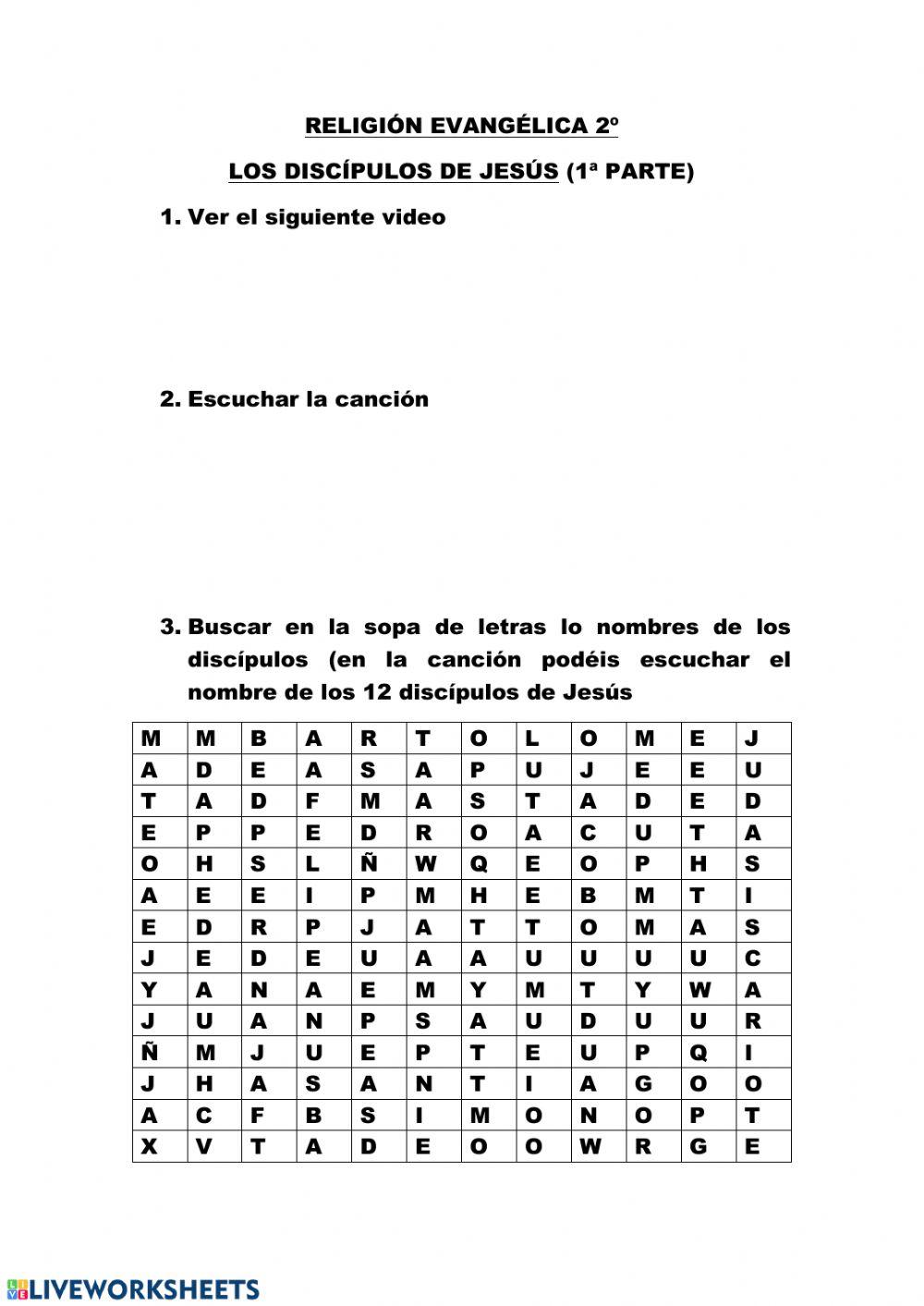 Los discípulos de Jesús 1