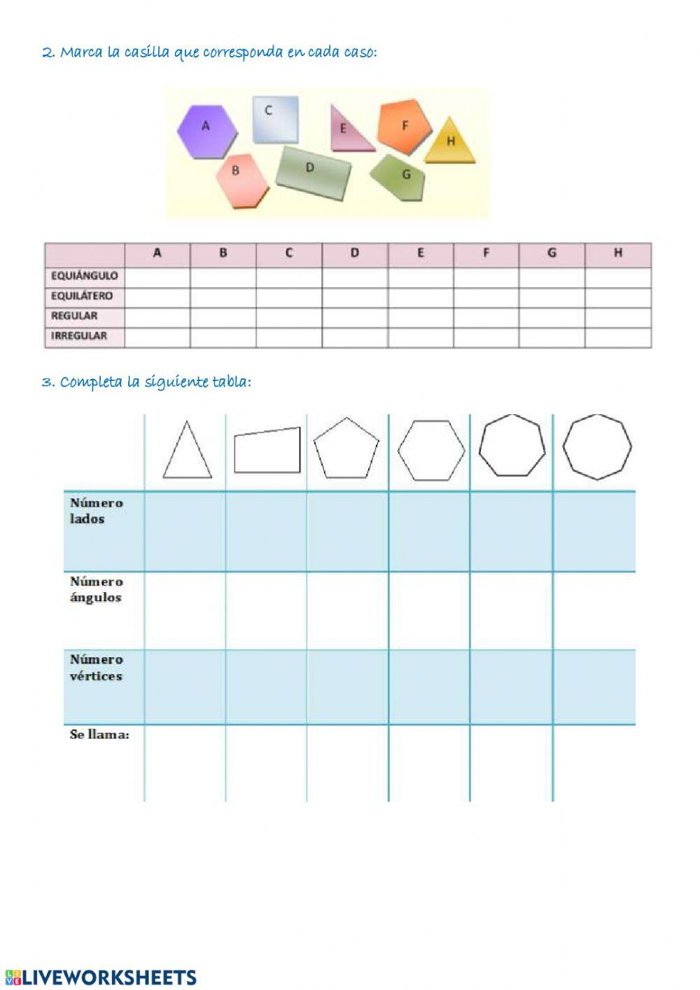 Clasificación de polígonos