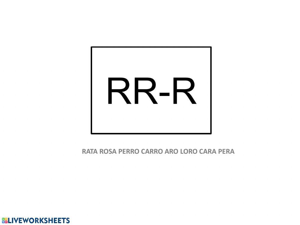 Lectoescritura. rr-r