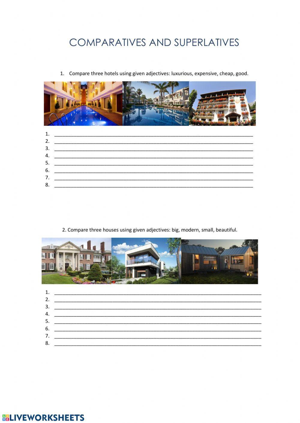 Comparatives and superlatives