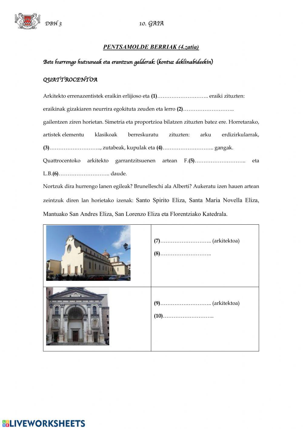 (DBH 3) Pentsamolde berriak (4)