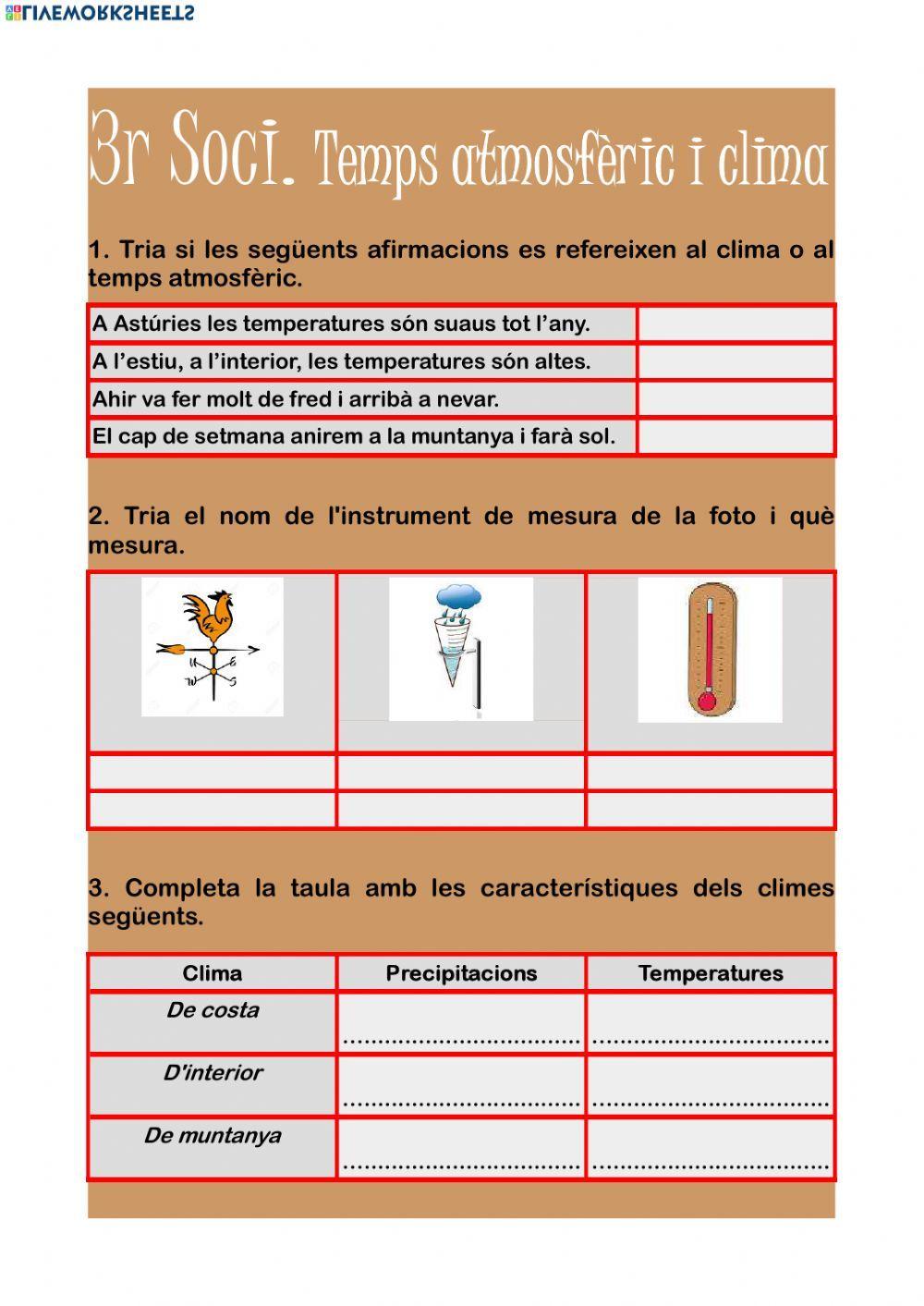 Temps atmosfèric i clima