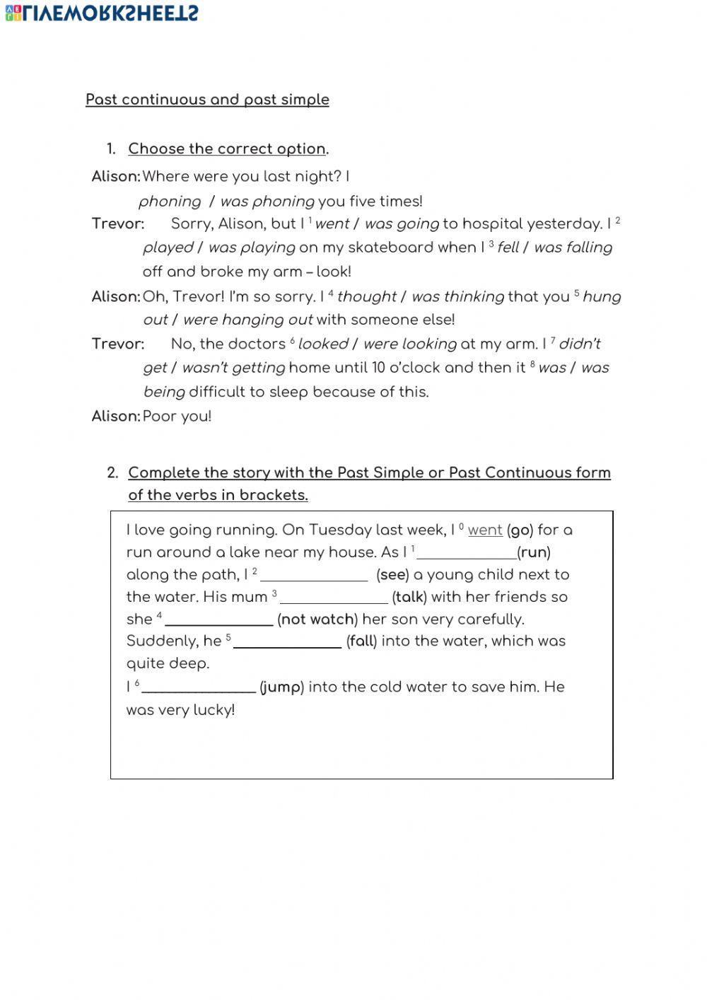 Past Simple and Continuous