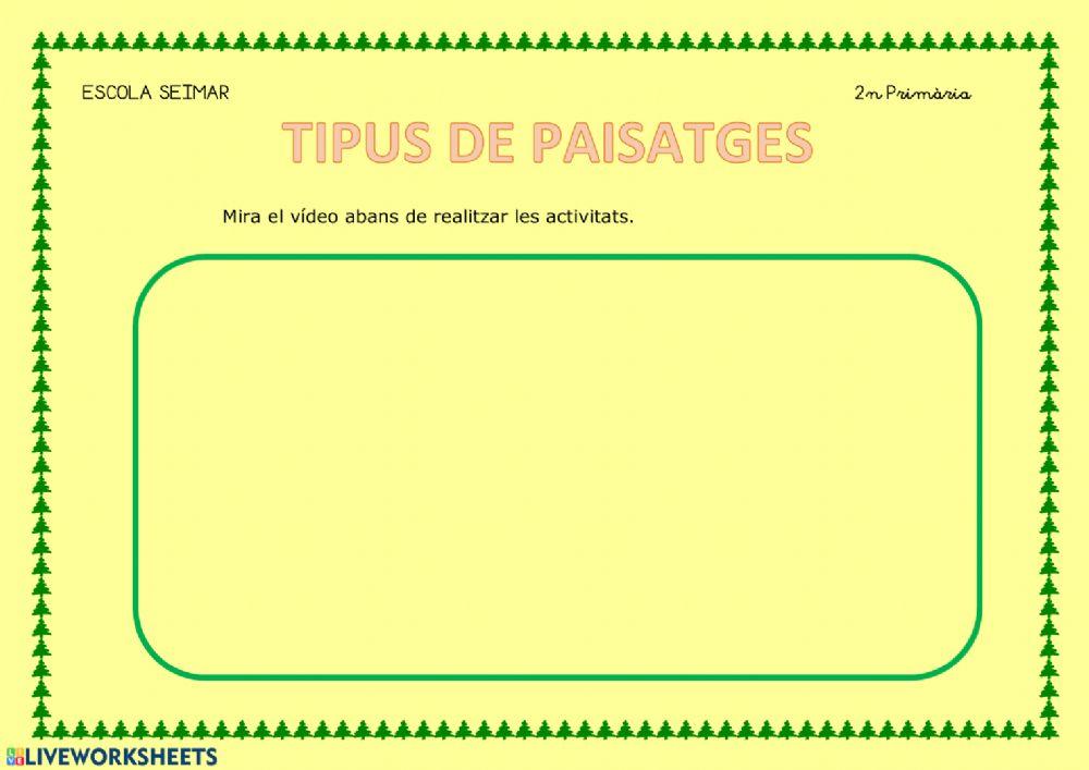 Tipus de paisatge