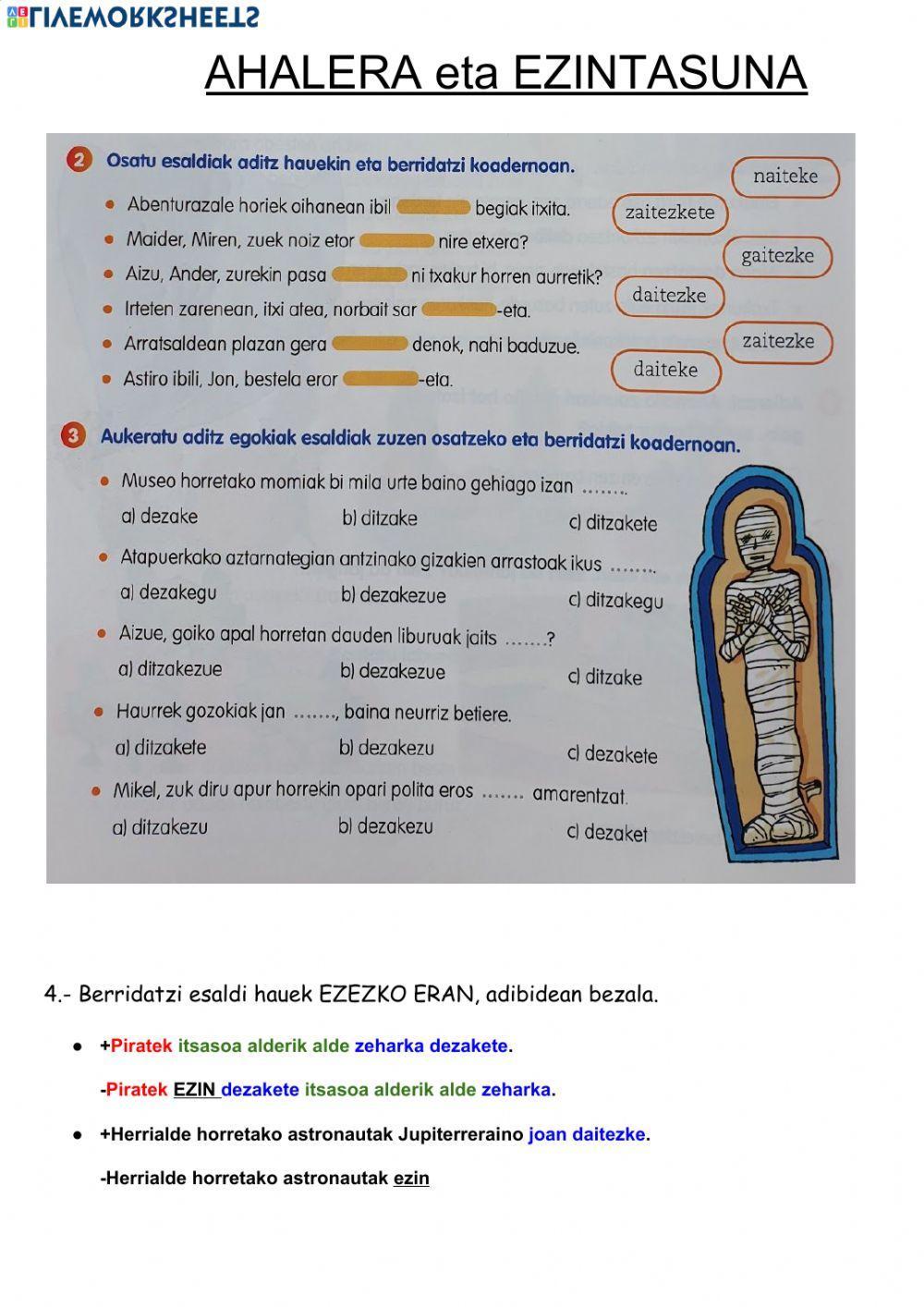 Euskara ahalera eta ezintasuna