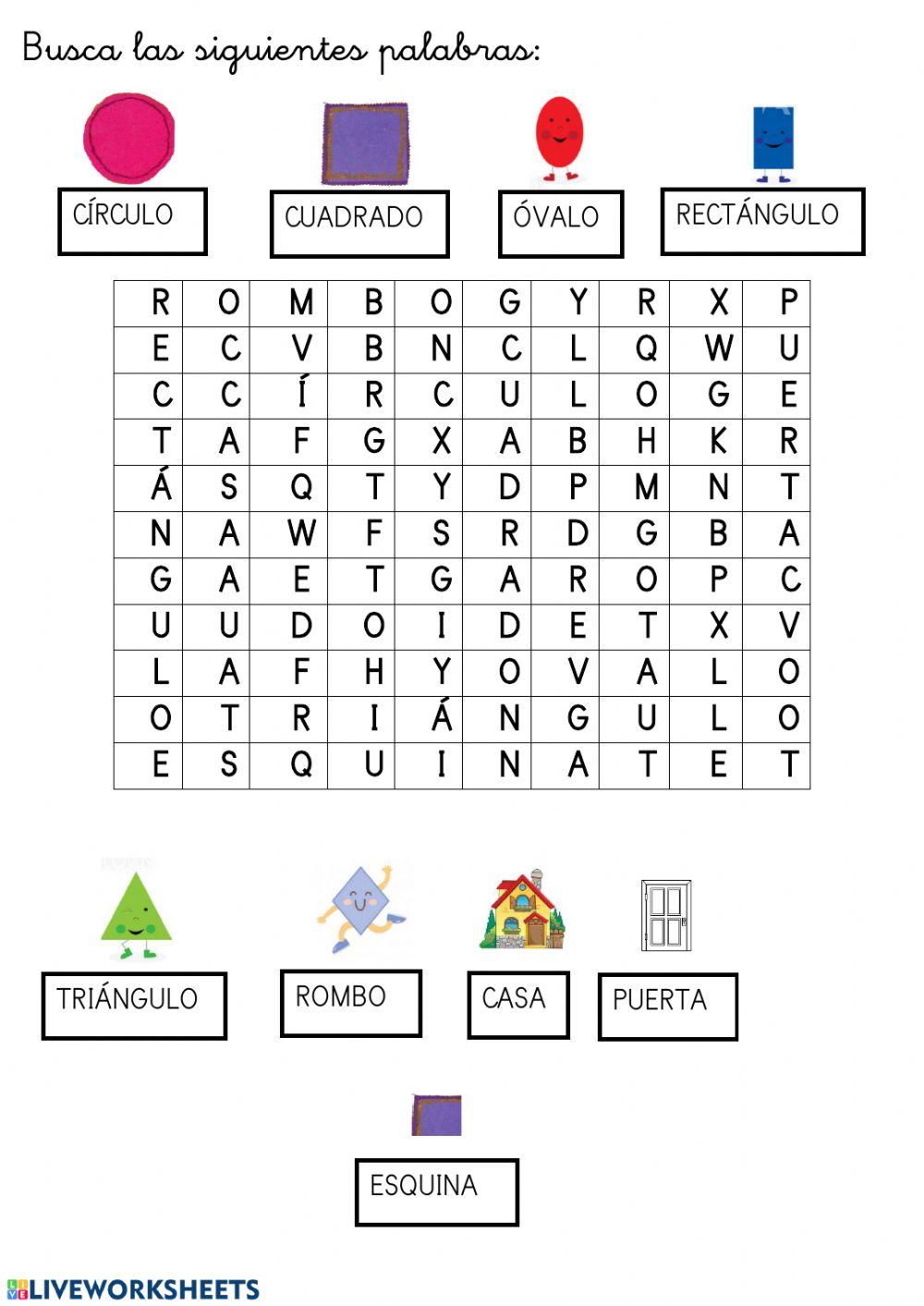 Sopa de letras mayúscula