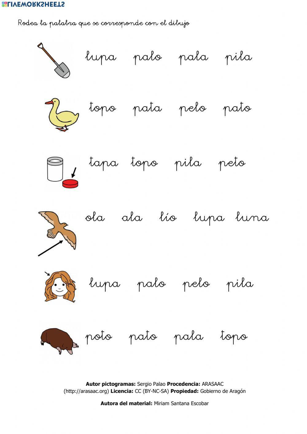 Lectoescritura p m l s t Lectoescritura p m l s t