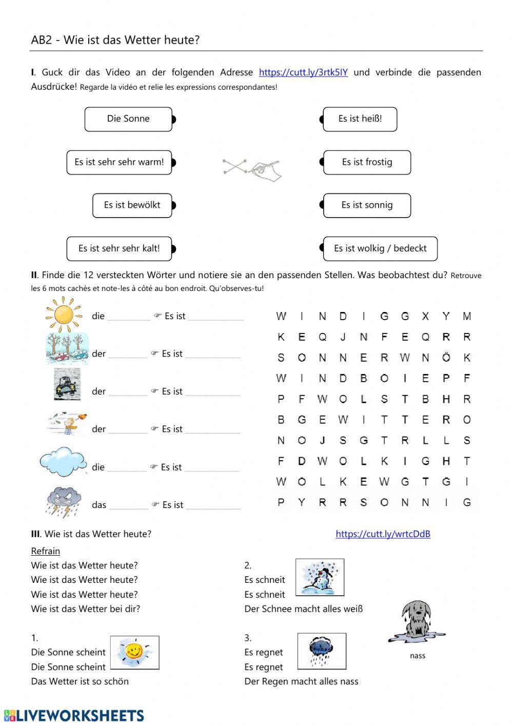 Wie ist das Wetter heute