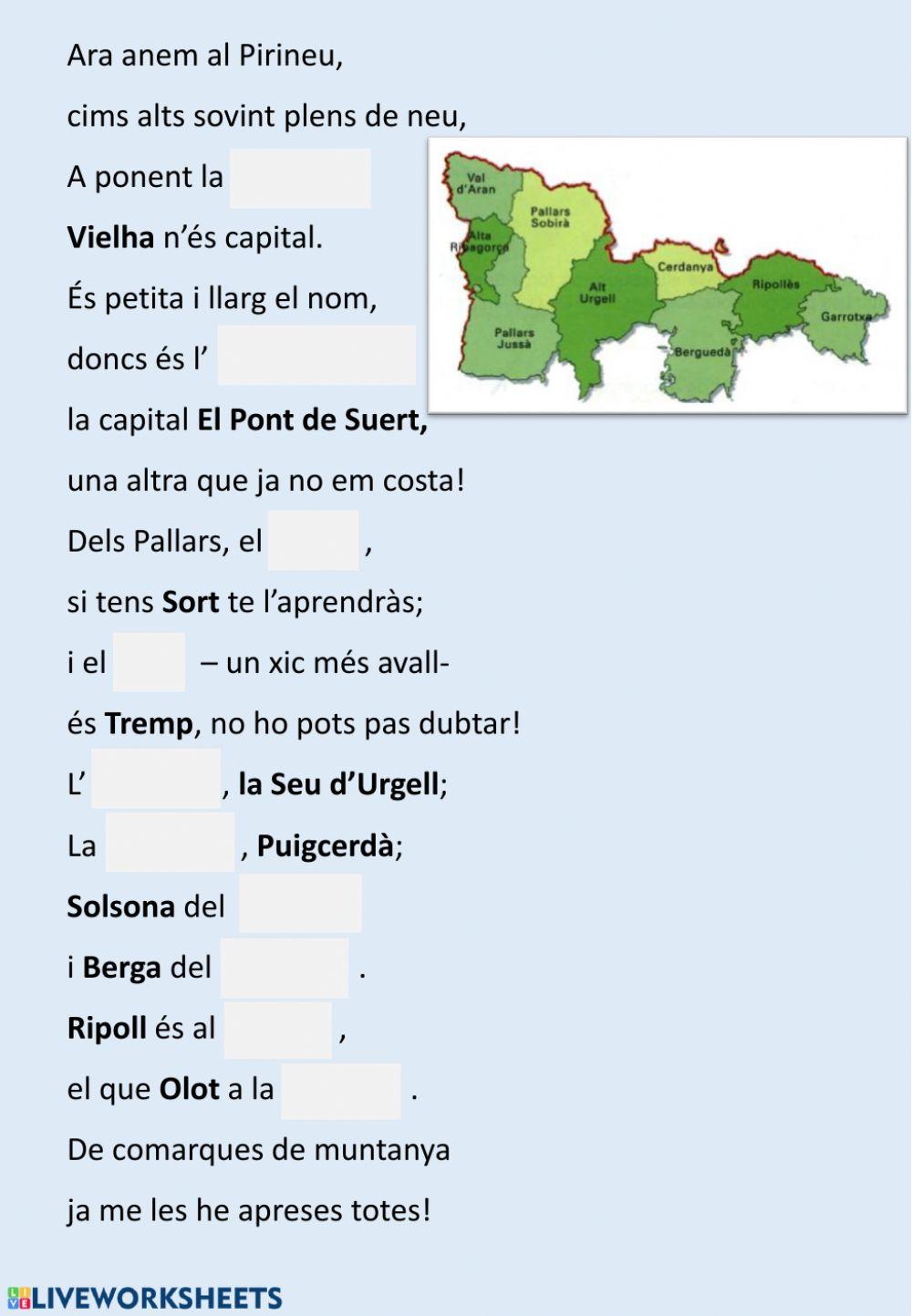 CANÇÓ DE LES COMARQUES CATALANES