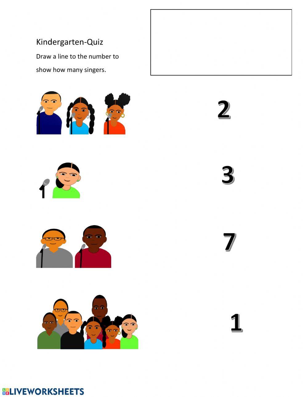 Counting Singers Kindergarten