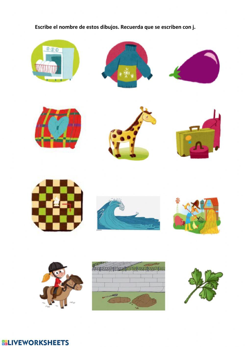 Ortografía palabras je, ji