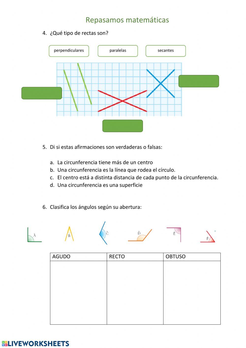 Repaso mates-tercero