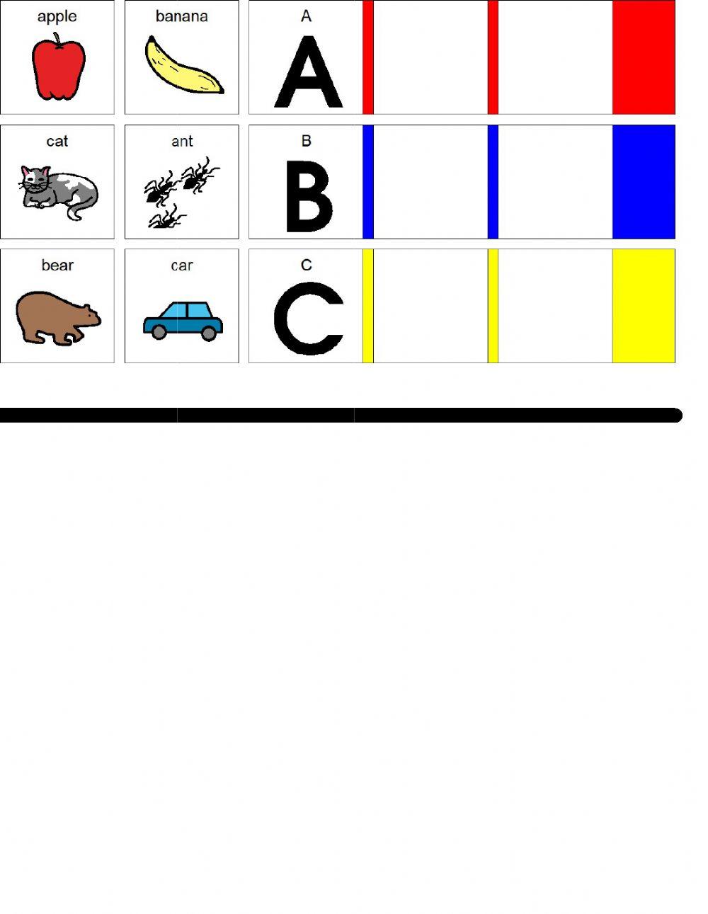 Scroll free letter sort