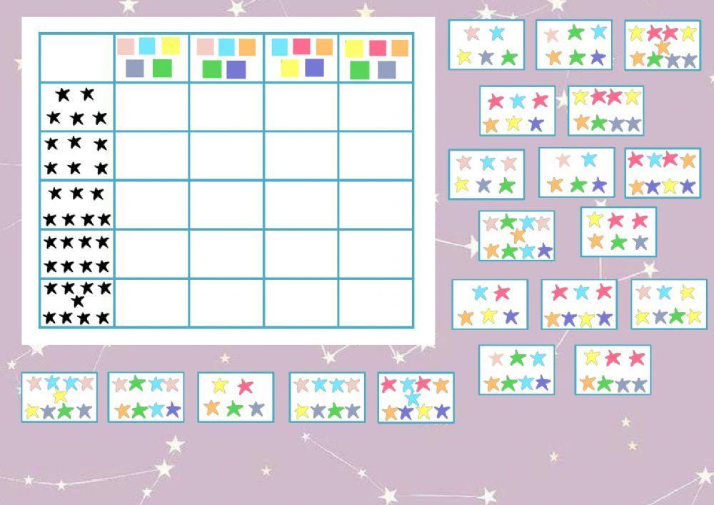 Estrellas de colores