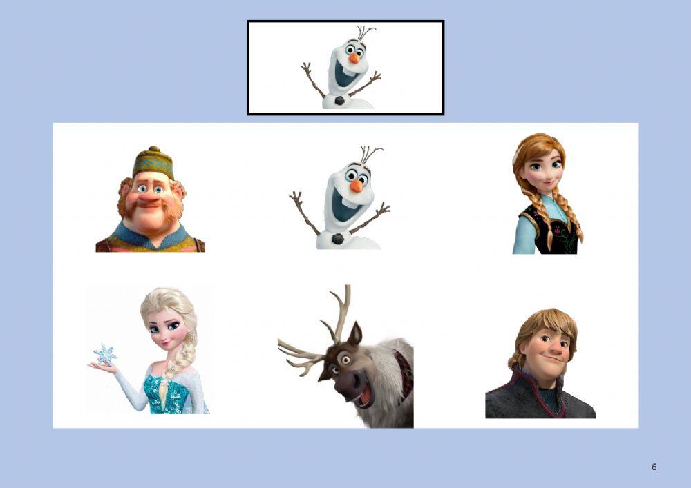 1 - FROZEN - olaf - 6x1 worksheet | Live Worksheets