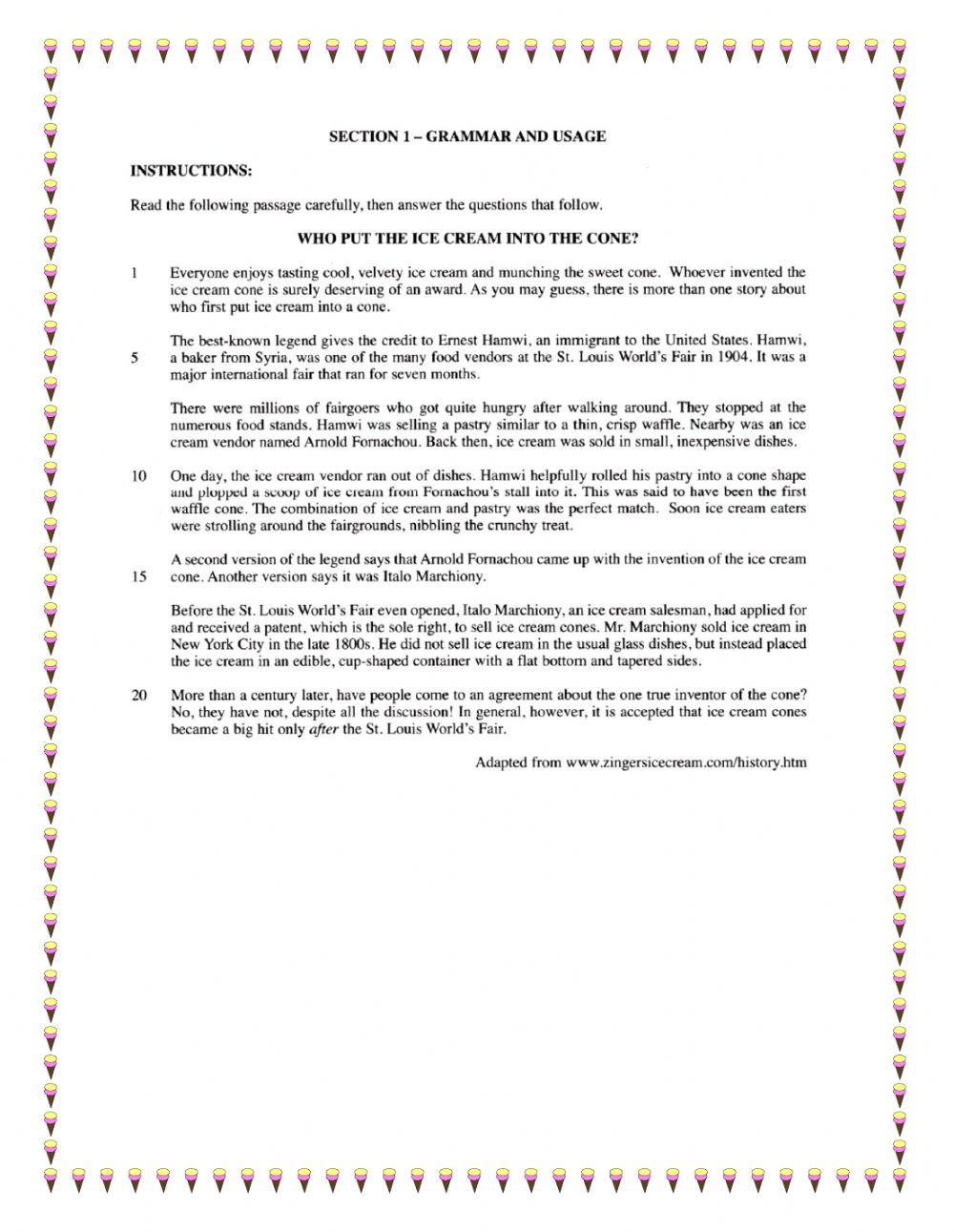 Grammar and Usage 2011