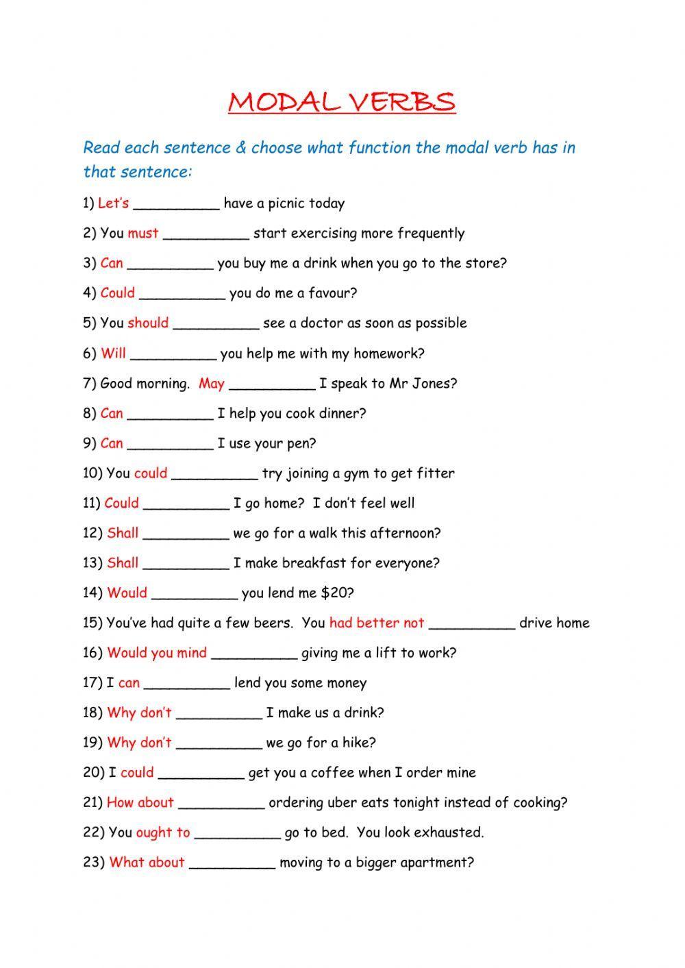 Modal Verbs