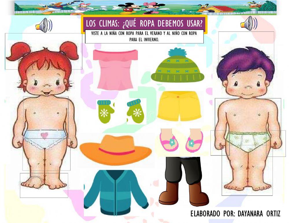 LAS ESTACIONES: Ropa o Vestimenta