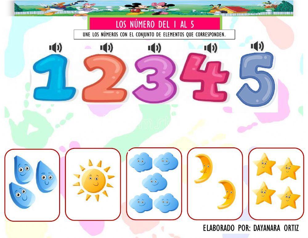 Los números del 1 al 5 Los números del 1 al 5