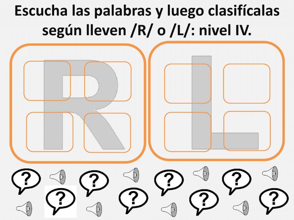 Discriminación auditiva R-L